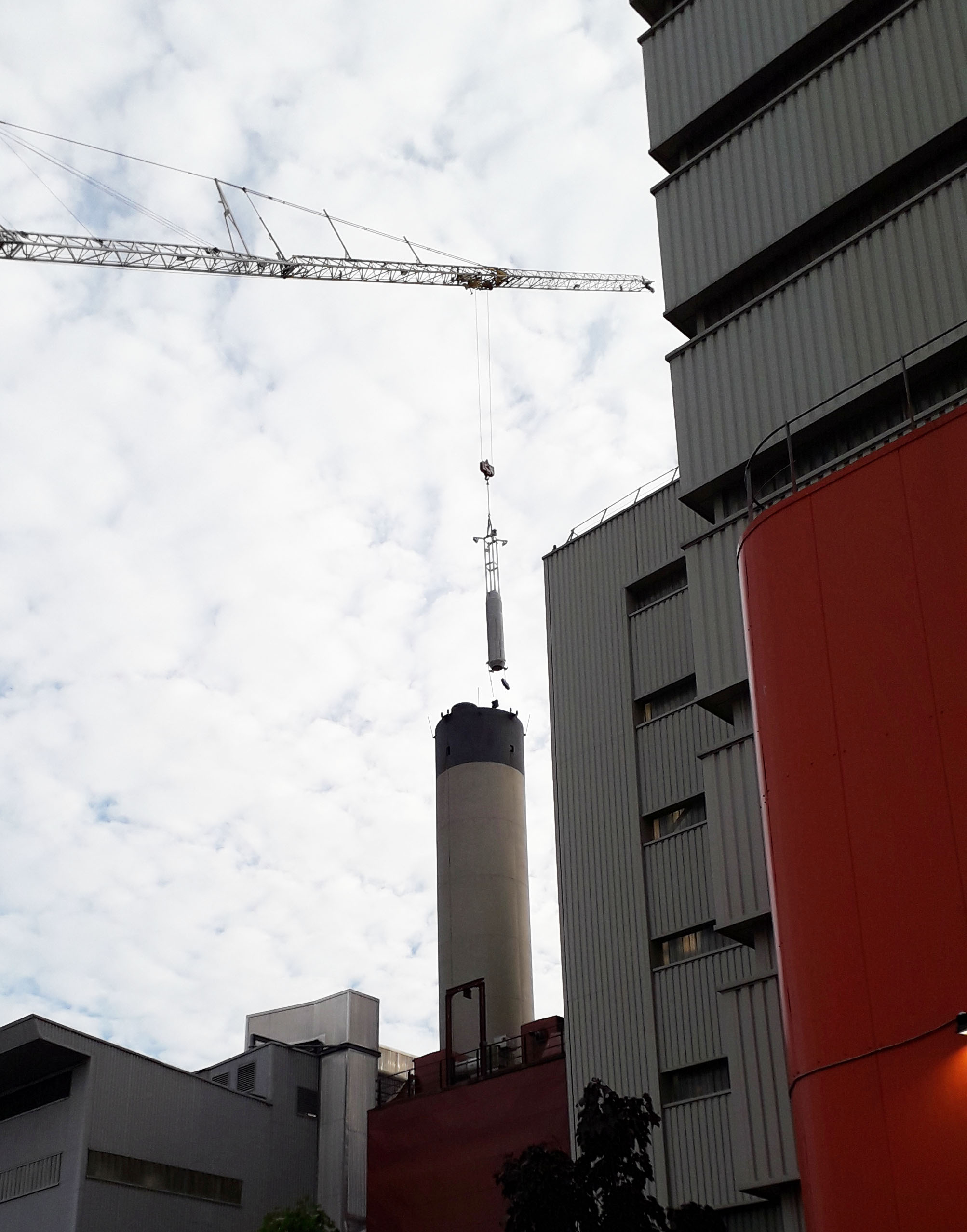 Pose du silencieux UVE juillet 2022 