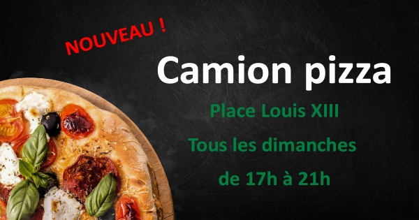 Commerce : arriv&eacute;e d'un camion pizza tous les dimanches soir